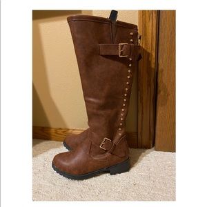 Brand New Brown Studded Boots